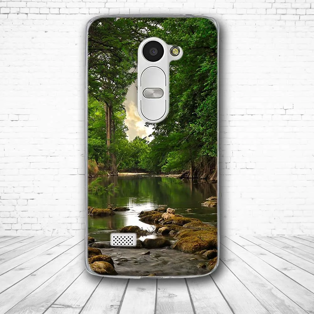 Чехол для LG Leon 4G LTE чехол накладка H340N силиконовые сумки с изображением Луны