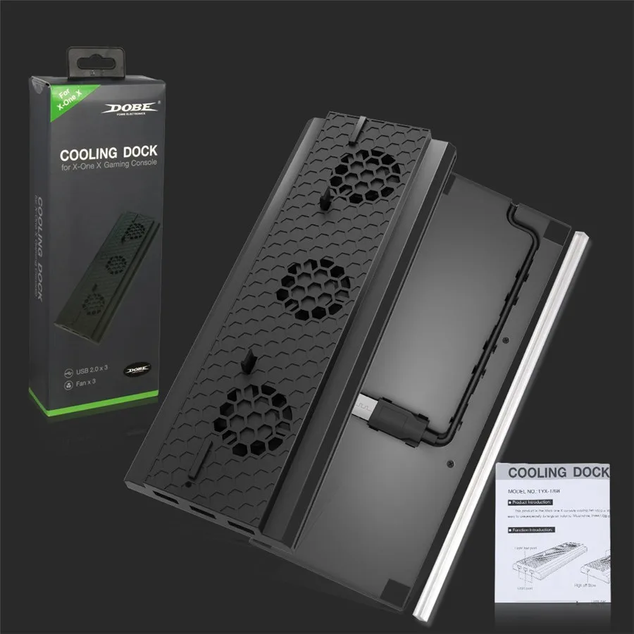 Охлаждающий вентилятор для игровой консоли Microsoft XBox One X с вертикальной