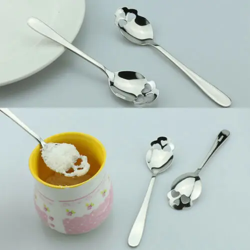 

Sugar Skull Tea Spoon Stainless Steel Silverware Skeleton For Tea Coffee Stylish Cool Kitchen Tableware