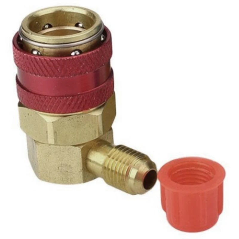 2Pcs R134A System Car Automotive Air Conditioning Qc15 Quick Connector Adapters And Fluoride Conne | Бытовая техника
