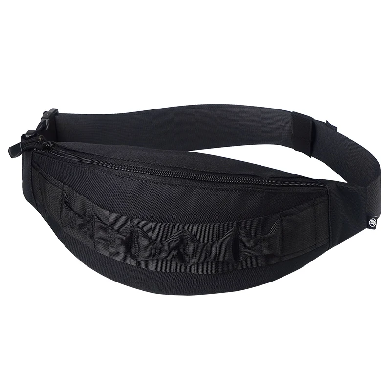 Black Военная Тактическая Сумка Molle с карманами для рыбалки, охоты, спорта, бега, мобильного телефона, походная поясная сумка - Цвет: Black
