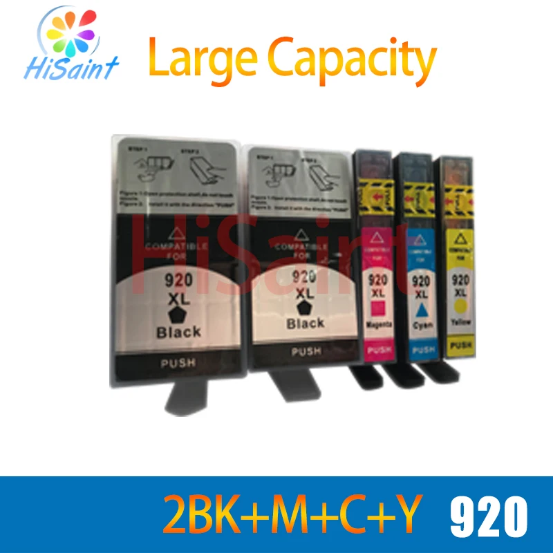 Чернильный картридж hisaint для HP 920 920XL принтера OfficeJet 6000 6500 6500A 7000 7500 7500A бесплатная