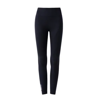 Черный High Waist Sports Leggings Tummy Control Yoga Pant Fitness Clothes Outdoor Quick-drying Tight Running Trousers Women Hip Lifting - Цвет: Черный