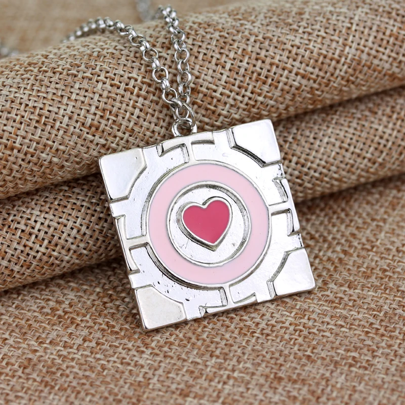 HEYu Новая мода ожерелье компаньон куб кулон розовое сердце колье ювелирные