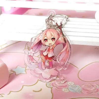 Аниме Hatsune брелок Мику японский мультфильм кагамин Рин Лен мегурин лука Meiko Kaito автомобильный брелок ювелирные изделия подарок - Цвет: 4