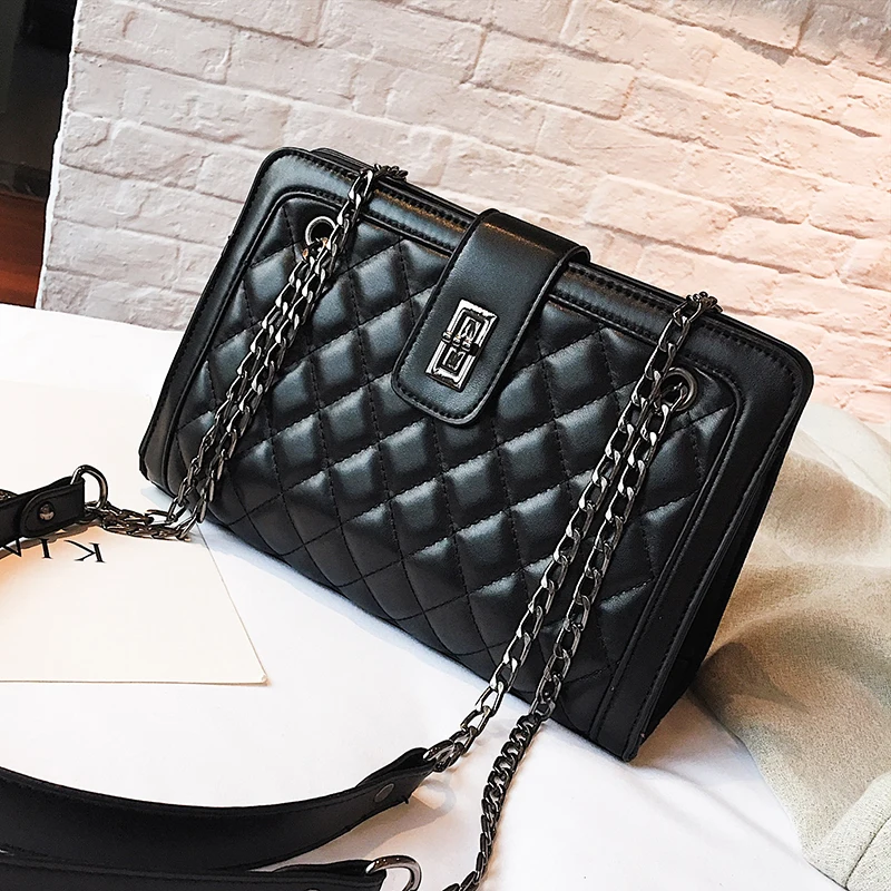 Женские сумки через плечо FuAhaLu модные повседневные с цепочками роскошные