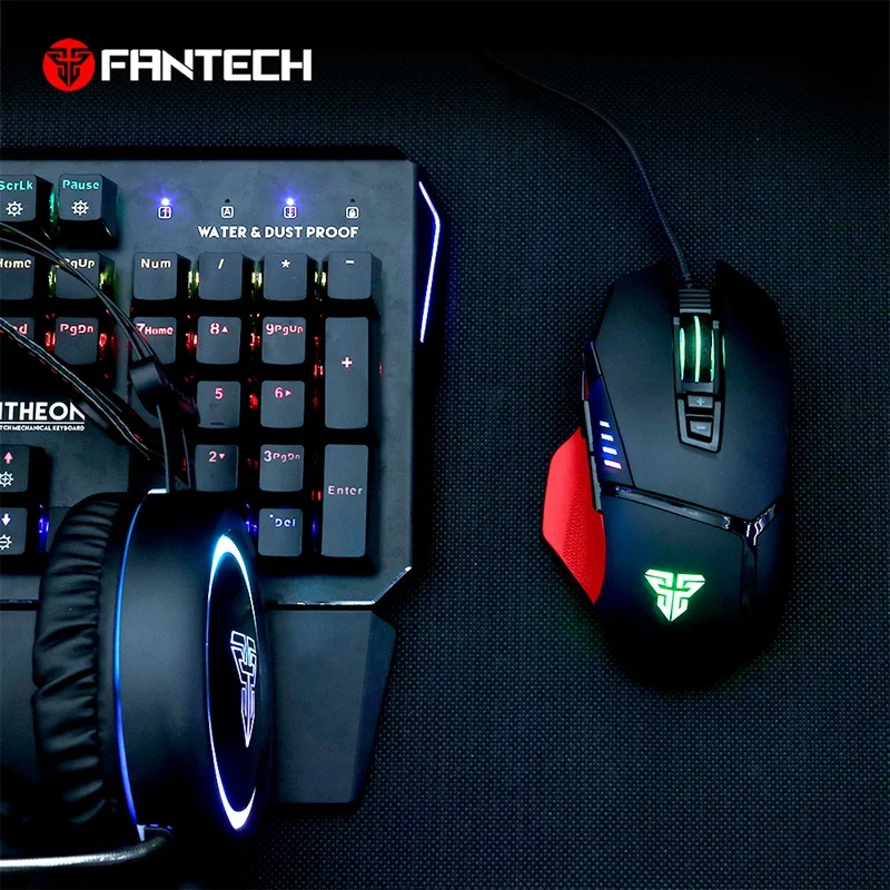 Fantech X11, компьютерная мышь для макросъемки, цвет Rgb, Usb, Проводная Подсветка, 8000 точек/дюйм, 8 кнопок, оптическая игровая мышь для ПК, Pubg Gamer C