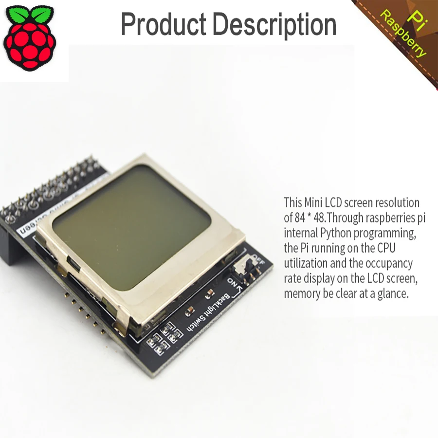 Оранжевый pi/Raspberry Pi 3 Модель B Процессор информация ЖК дисплей Экран 1.6 дюймов 84x48 с