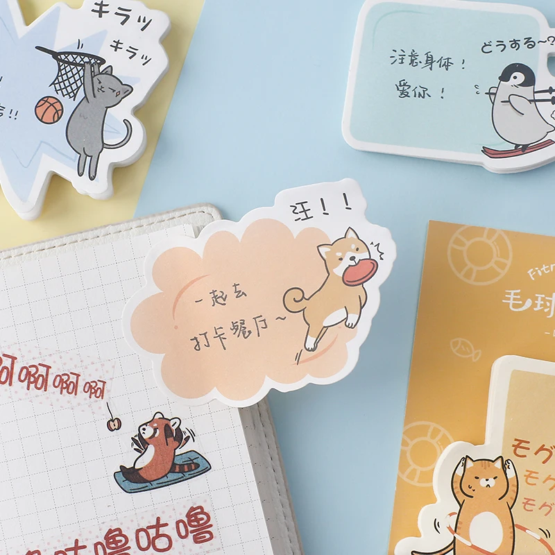 

12PCS/LOT fitness Camp series sticky n times stickers memo pad
