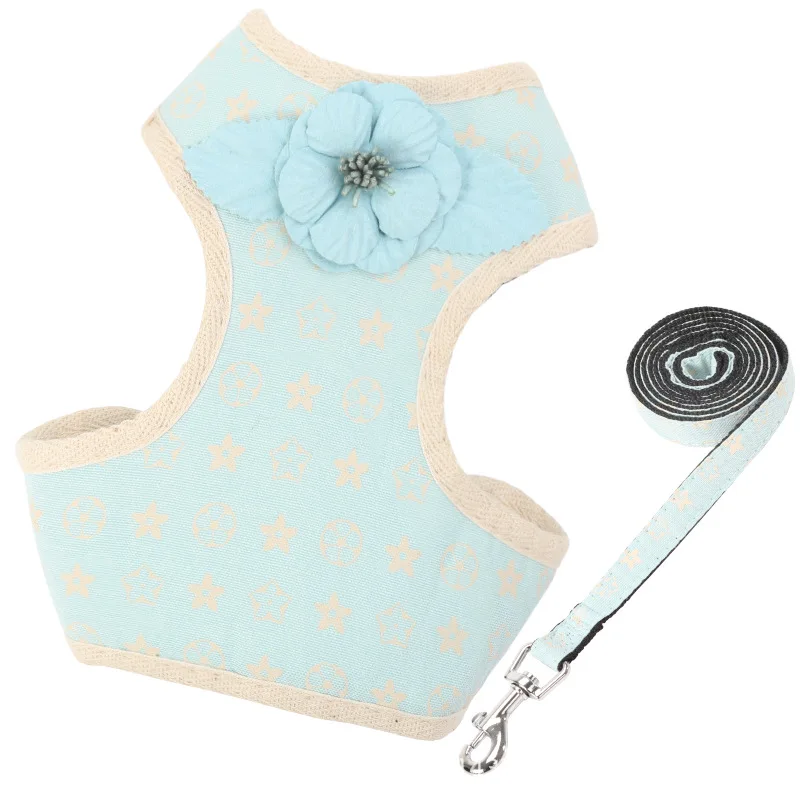 Сетчатая шлейка для собак и кошек комплект из мягкого поводка прогулок с щенками