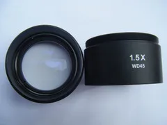 1.5X Высокое качество 0.3X 0.5X 0.7X 0.75X 1X 1.5X 2X линза для стереомикроскопа аксессуары для объектива Вспомогательный объектив 48 мм резьба - Цвет: 1.5X