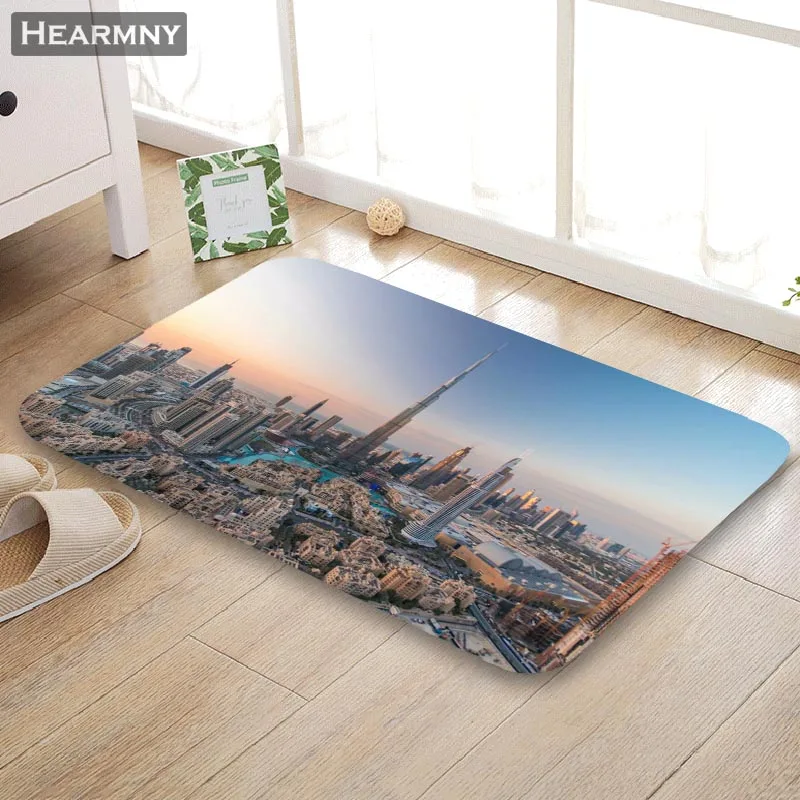 Burj Khalifa Tower Коврик для двери напольный коврик дома креативный супер мягкий