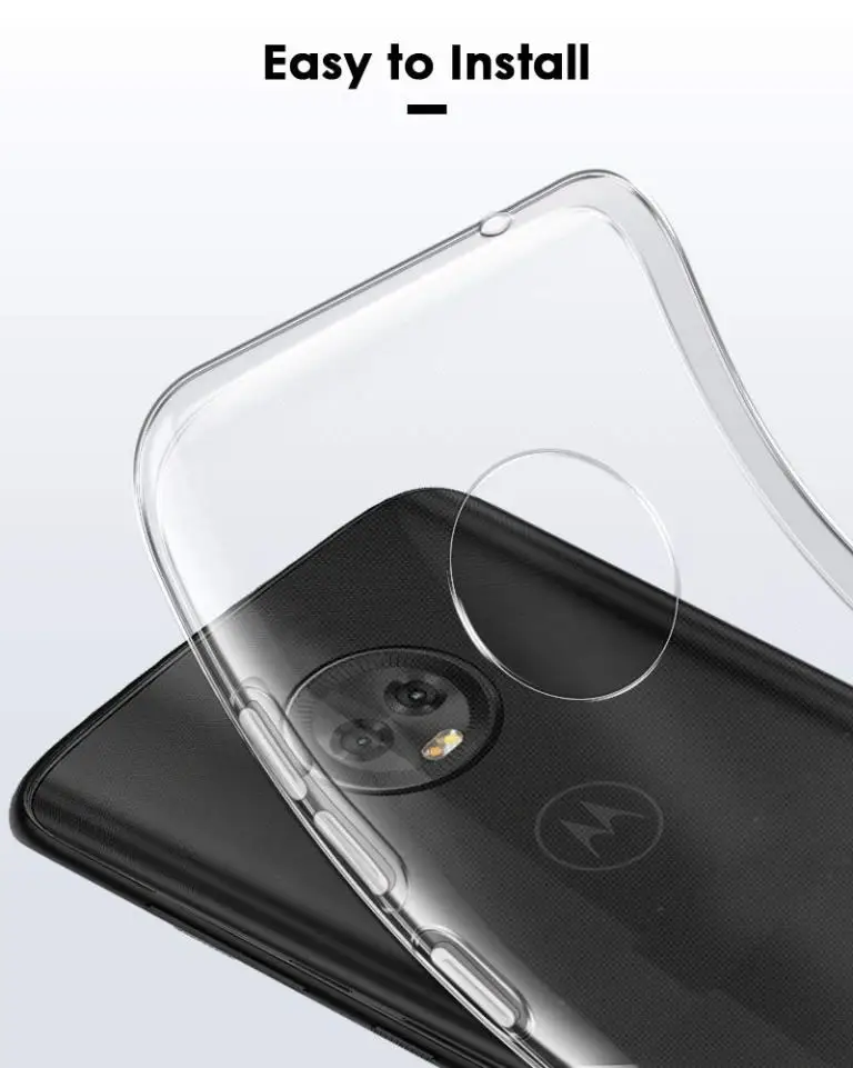 Для Motorola Moto G7/G7 Power/G7 Play/G6/G6 Play/G6 Plus чехол тонкий прозрачный мягкий ТПУ силиконовый