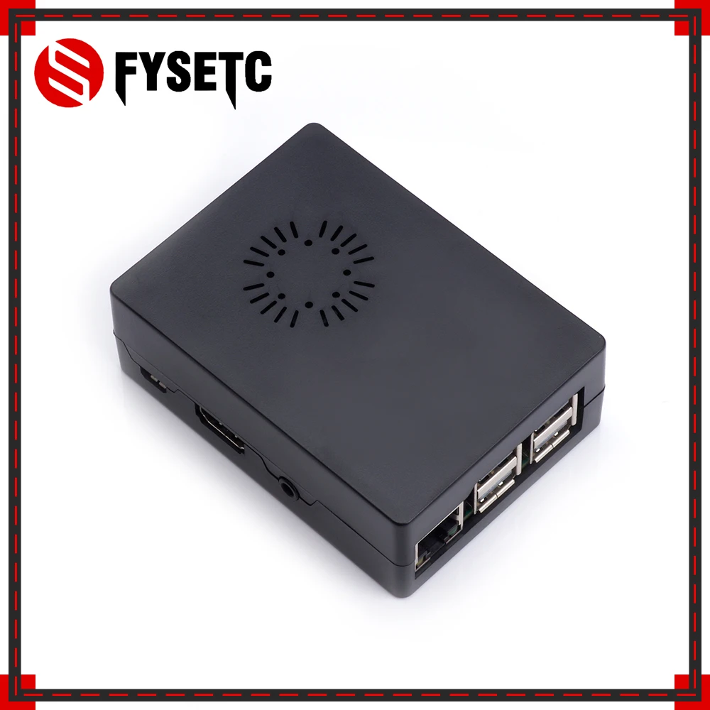 Чехол для Raspberry Pi3 Модель B + черный чехол из АБС пластика Корпус с охлаждающим