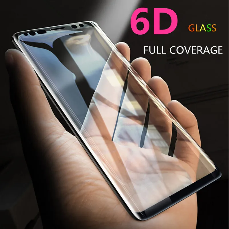6D полностью изогнутое 5D закаленное стекло для Samsung Galaxy S8 S9 Plus 3D Защитная пленка