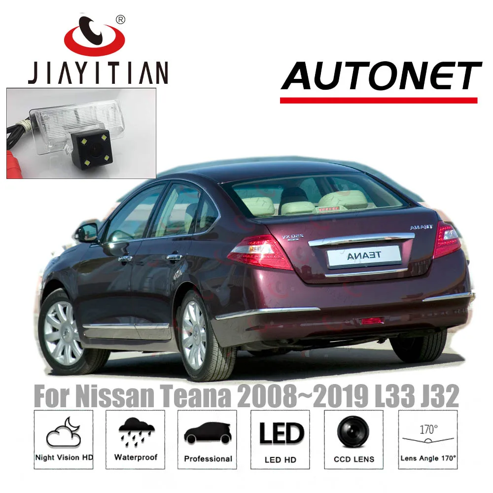 

JIAYITIAN Rear Camera For Nissan Teana J32 L33 Maxima Ti 4D SEDAN 2008~2019/CCD/Night Vision/License Plate camera/Backup Camera