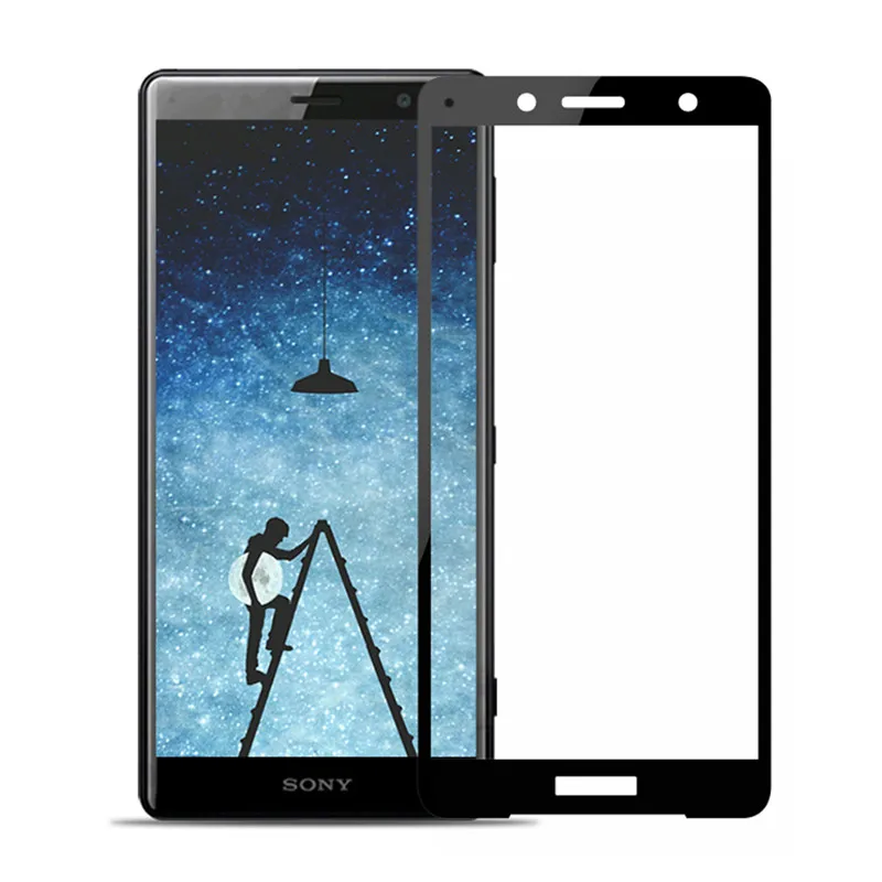 Закаленное стекло для Sony Xperia X XZ1 XZ2 XA XA1 XA2 XP XZS Compact Ultra XZ Premium полное покрытие защита