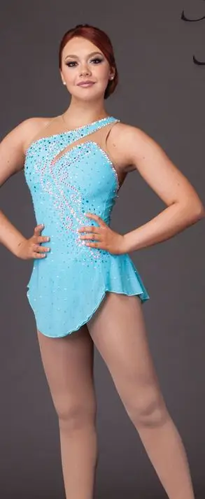 Платья для фигурного катания на заказ девочек Изящные новые брендовые Детские