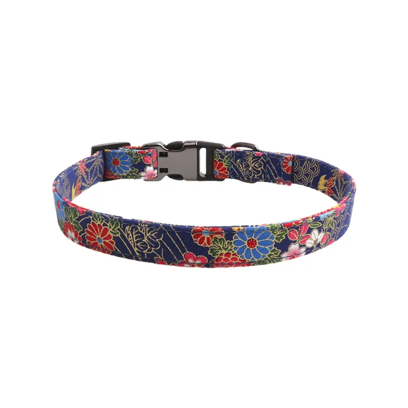 pawstrip Engraved Dog Collar Leather Puppy Leash Cute Bow Cat Collars Name Phone Dog ID Tag Custome Pet Collar For Dogs/Cats - Цвет: Blue Flower Collar