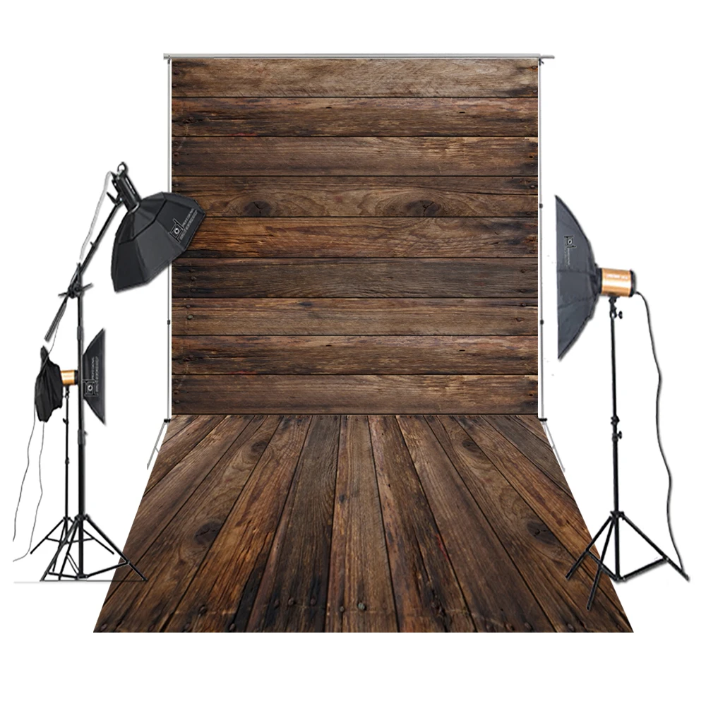 

HUAYI Photography Backdrop Wood Photo Backdrop Photography Studio Pure Color Floor Vertical Band Background XT-7051