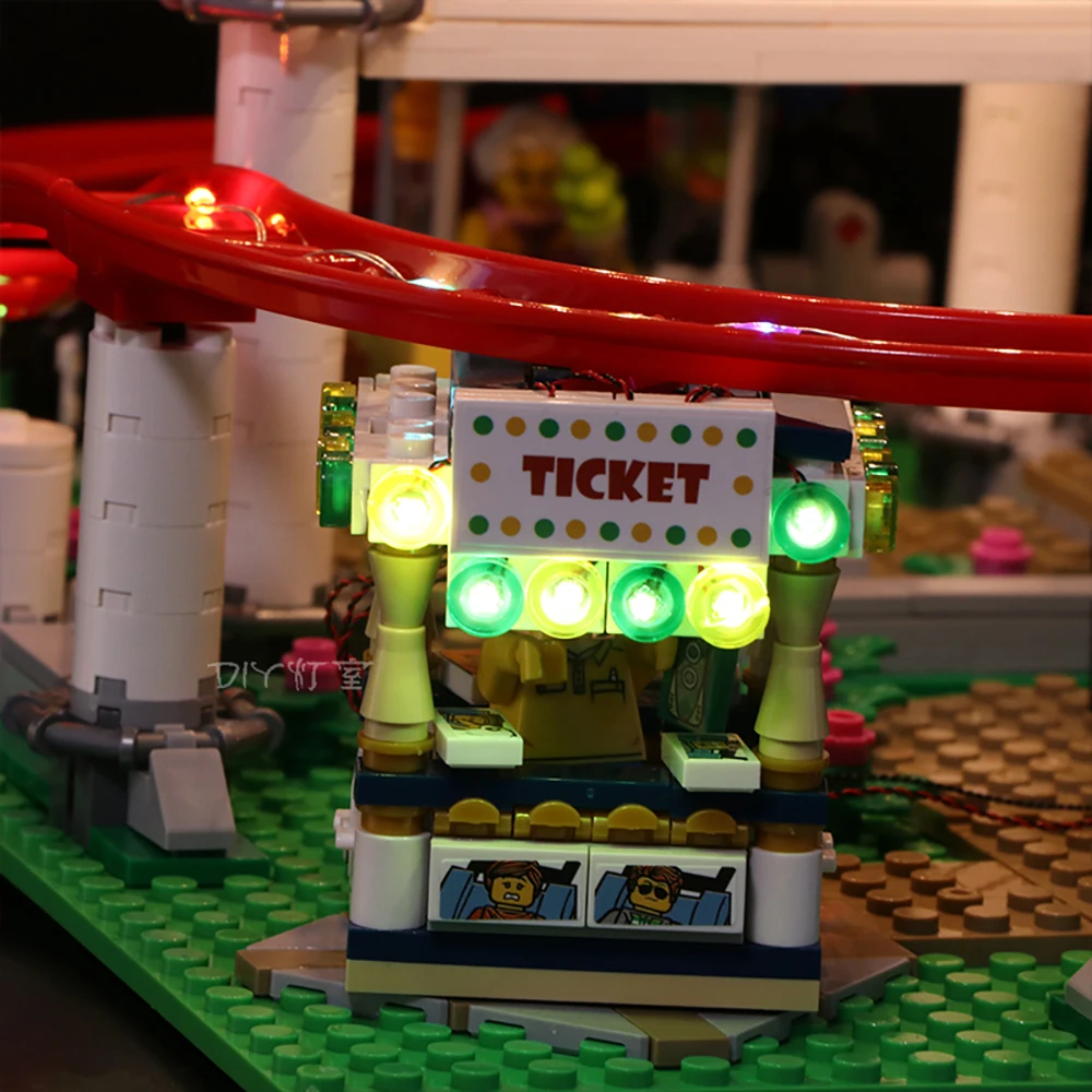 Светодиодный светильник совместим с Lego 10261 американские горки совместимый 15039