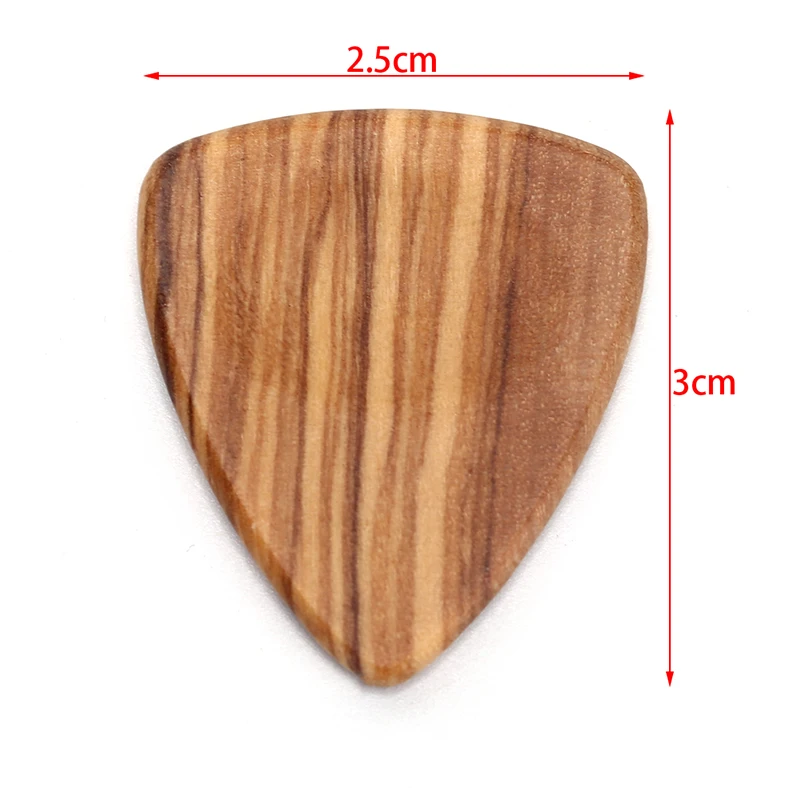 

1PC Wood Acoustic Guitar Pick Plectrum Hearted Shape Picks for Bass Part 4 Colors