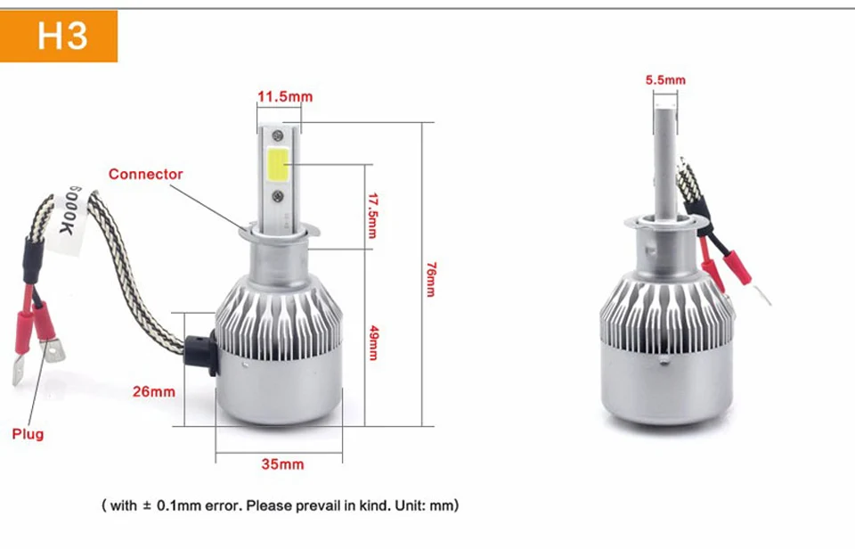 SPEVERT D1S/D3S D2S/D4S H7 H1 H8/H9/H1 H4/9003 COB светодиодный ампулы avant de voiture 110W 20000LM 6000K ампулы Авто 12v Автомобильные фары