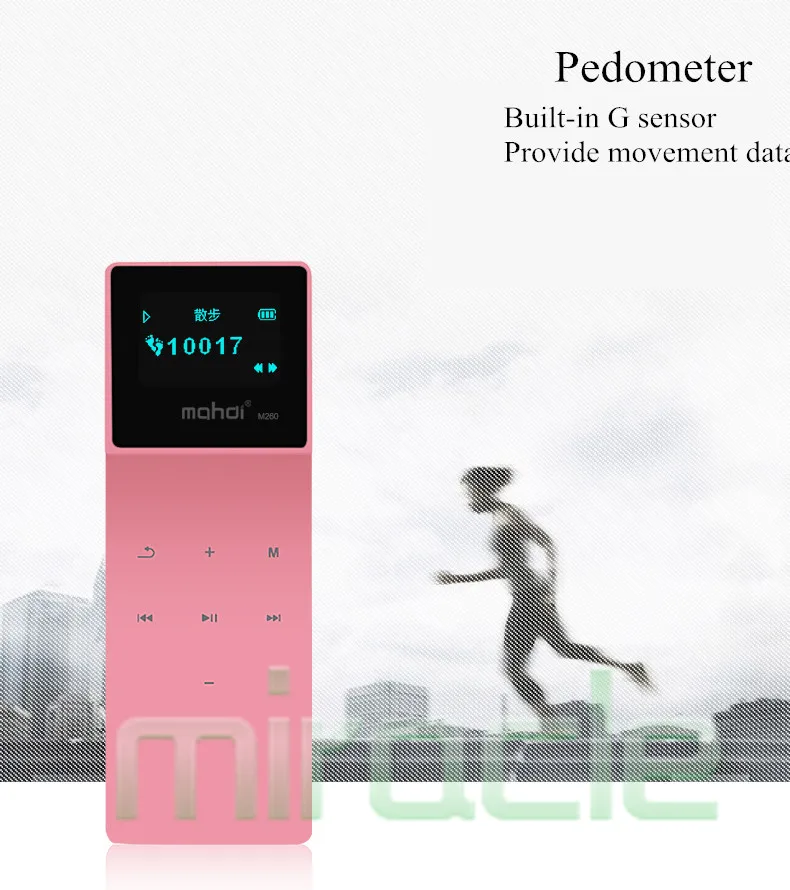 Махди M260 неразрушающего HiFi player bluetooth clip Sport MP4 Walkman слушать плеер функцию радио