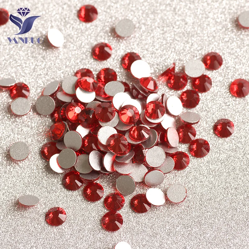 YANRUO SS30 SS34 288 шт. светильник Siam Стразы без горячей фиксации Strass красный цвет для