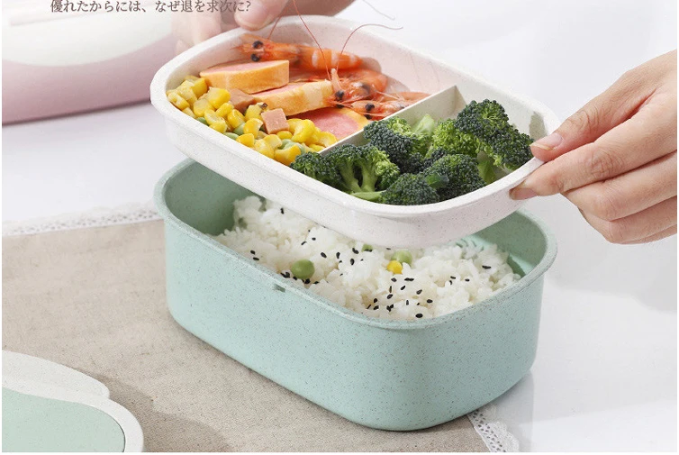 Bento Box школьный Ланч-бокс для детский пищевой контейнер Ланч-бокс с микрофиброй японские бэнто-боксы портативный изолированный Ланч-бокс