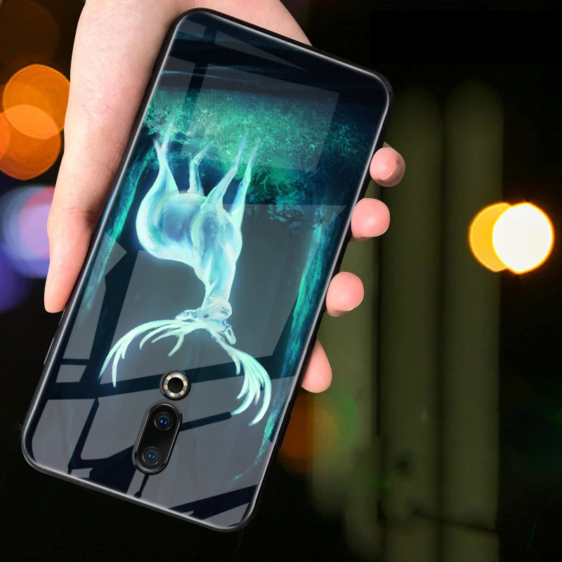 Meizu16 светящийся чехол из закаленного стекла для Meizu 16 16X Чехол 9H HD узор с ночным