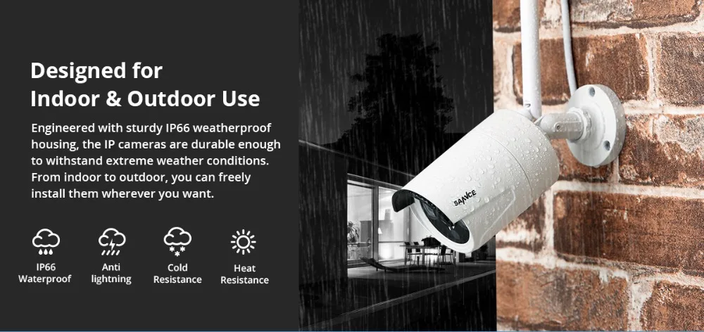 SANNCE 8CH 1080 P, HD, Wi-Fi, сетевому видеорегистраторУ 2 ТБ HDD CCTV Камера Системы 1.3MP Водонепроницаемый Беспроводной безопасности Камера 4/6/8 Камера наблюдения Наборы