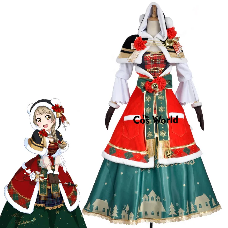 Love Live School Idol Project Minami Kotori рождественское торжественное платье с плащом Униформа