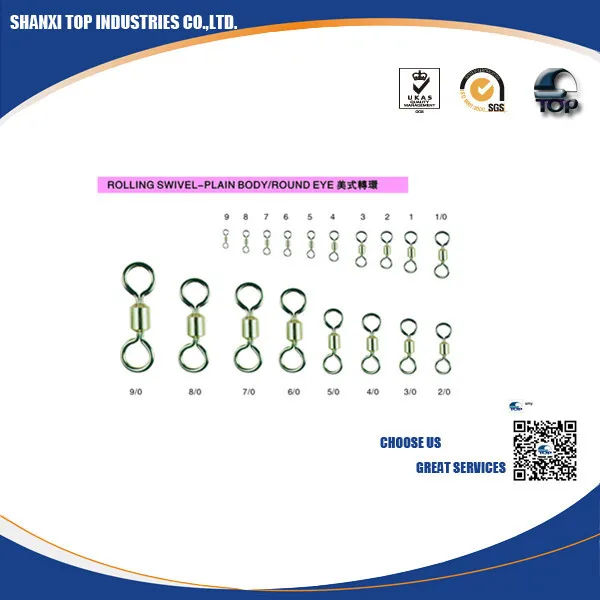 3000 шт. Высокое качество оптовая продажа Поворотная 1/0|rolling swivel|swivel rollingrolling swivels 3/0 |