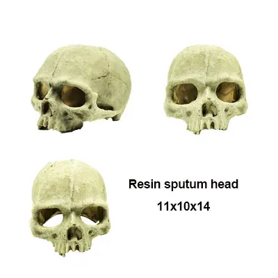resin skull Пиратский динозавр ужас череп голова декор смолы старый Ландшафтный аквариум украшения DIY ретро моделирование аквариума аксессуары - Цвет: resin skull