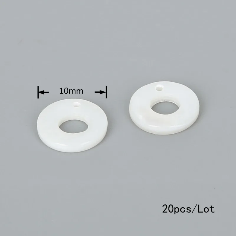 10mm 20pcs 20 шт/10 шт натуральный пресноводный Камень Раковины Свободные Бусы украшение кулон для самостоятельного изготовления ювелирных изделий серьги браслет ожерелье - Цвет: 10mm 20pcs