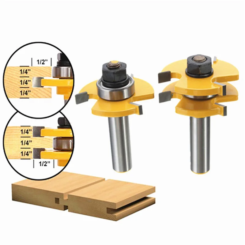 2 шт. Т-образная направляющая с хвостовиком 1/2 дюйма | Инструменты
