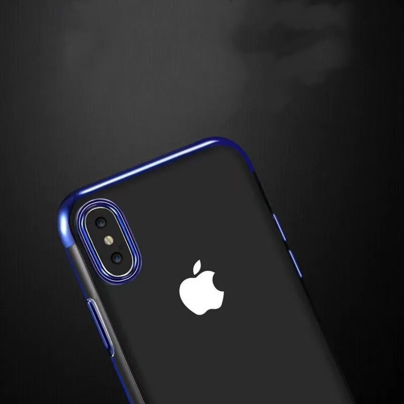 Модные оригинальные чехлы для iPhone X 10 XR XS Max роскошный прозрачный мягкий чехол из