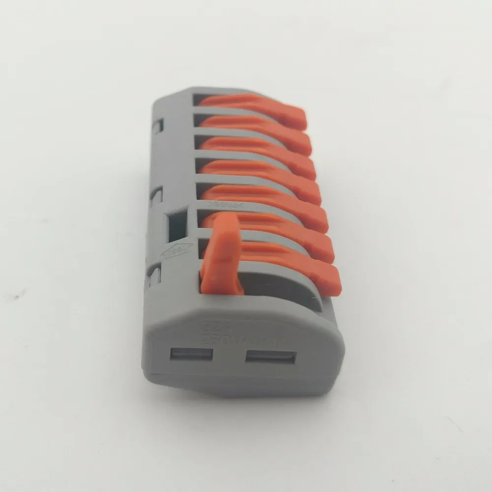 10 шт. 8 контактный компактный клеммный блок с рычагом|terminal blocks wire connector|block terminal