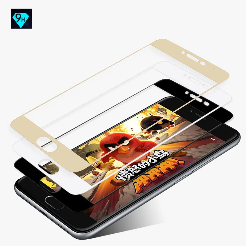 9H цветное закаленное стекло с полным покрытием для Meizu U10 U20 M3 M5 Note Pro 5 6 MX6 S Mini