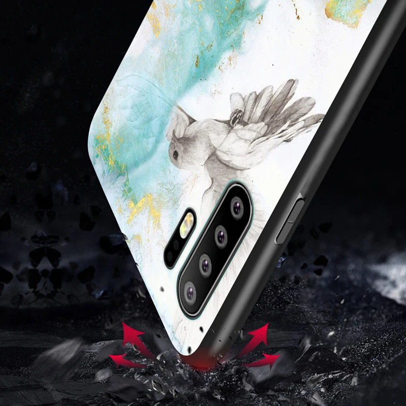 Чехол из мраморного стекла для huawei mate 20 lite P20 P30 Pro P20 lite p30 p10 mate 10 lite Honor 8X Play Nova 3 4 закаленное стекло