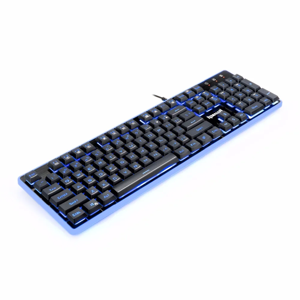 Игровая USB клавиатура Redragon K509 эргономичная Проводная игровая с 7 цветной