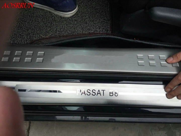 Автомобильные аксессуары нержавеющая сталь Боковая дверь Накладка подходит для Фольксваген Пассат B8 седан вариант Alltrack- 4 шт./лот