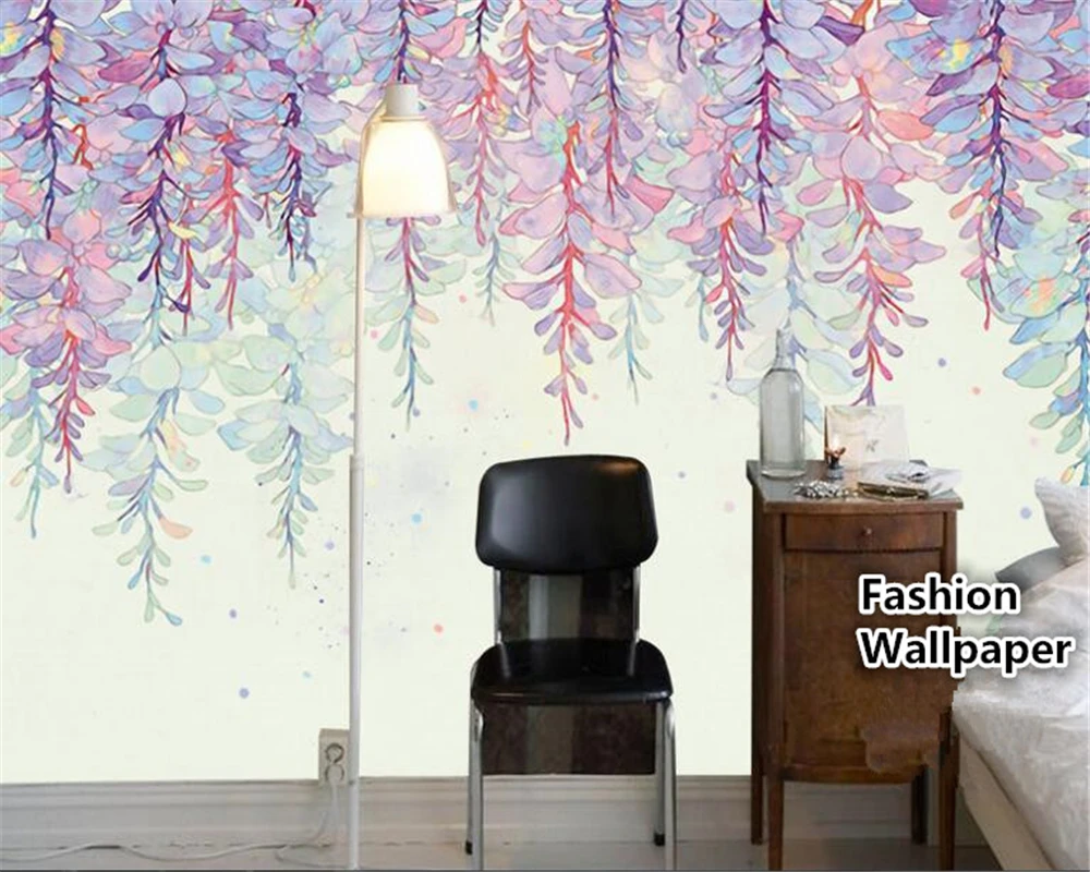beibehang High fantasy wallpaper romantic flower bouquet hand-painted oil painting gouache murals background 3d tapety | Обустройство
