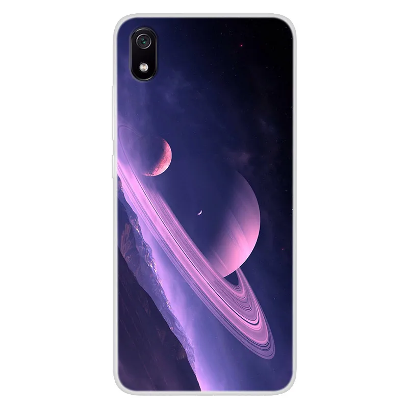 Силиконовый чехол для Xiaomi Redmi 7A мягкая задняя крышка с художественным принтом