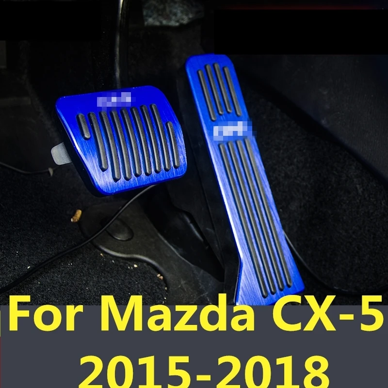 Для Mazda CX-5 CX5 CX 5 2015-18 автомобильный Стайлинг крышка из алюминиевого сплава для ног