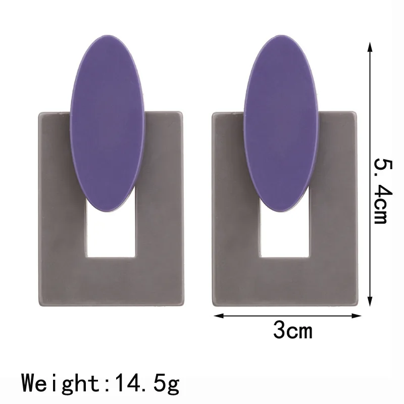 Новые дизайнерские акриловые серьги разных цветов длинные висячие для женщин