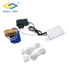 Российский детектор утечки воды с клапаном DN15 DN20 DN25, датчик утечки воды для кухни и дома, умная система сигнализации