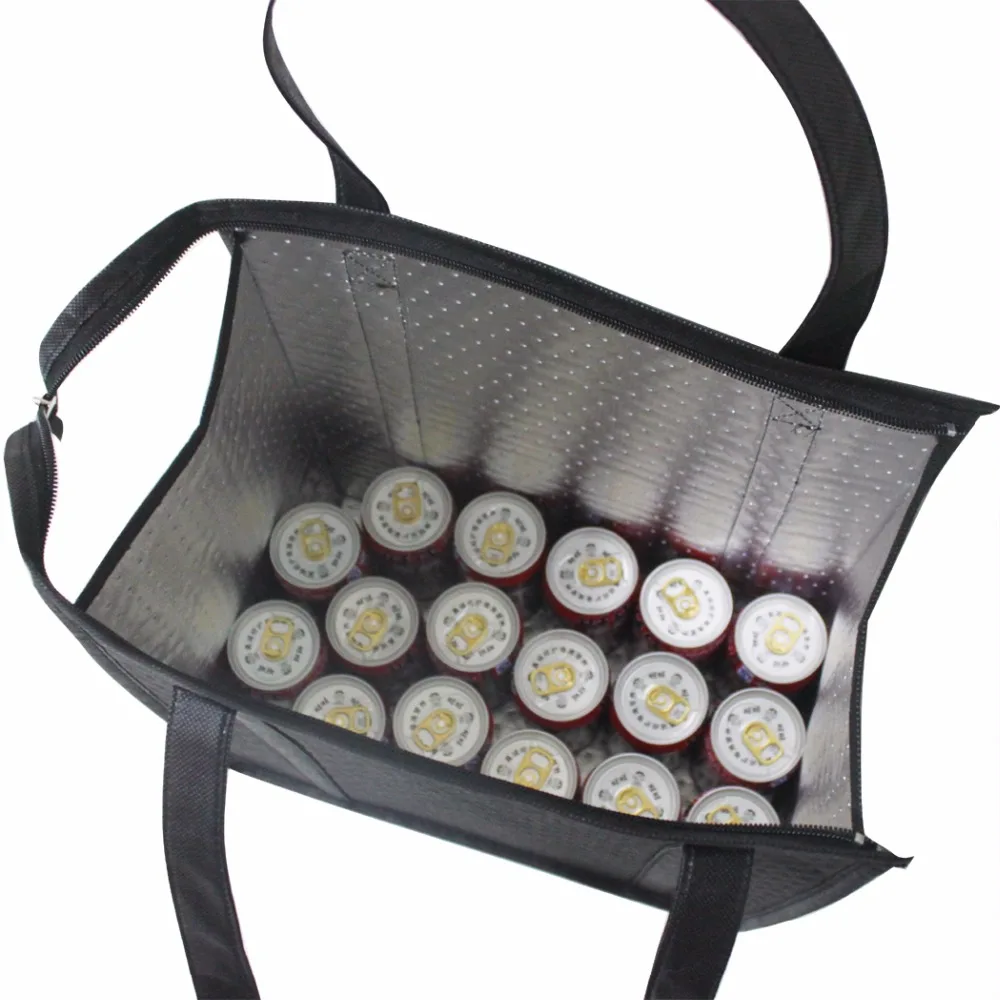 100 шт./лот Термосумка с изоляцией для пищевых продуктов Термосумки вина|insulated shopping