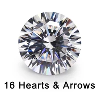 16 hearts and 16 arrow cut 410mm loose cz 5a quality white cubic zirconia crystals beads stone synthetic gemstone
